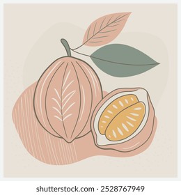 Vibrant Mamoncillo Fruit Vector Illustration