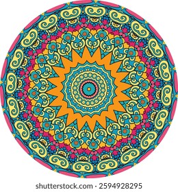 Vibrant Mandala artwork for Decorative Use