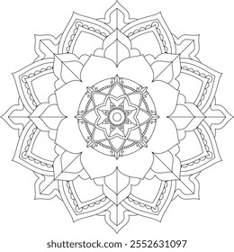 Vibrant mandala color book with simple, hand-drawn vector designs! Perfect for basic coloring, drawing, painting, and art lovers. Floral, geometric, symmetrical patterns for creativity and relaxation.