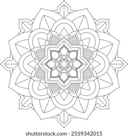 Vibrant mandala color book with simple, hand-drawn vector designs! Perfect for basic coloring, drawing, painting, and art lovers. Floral, geometric, symmetrical patterns for creativity and relaxation.