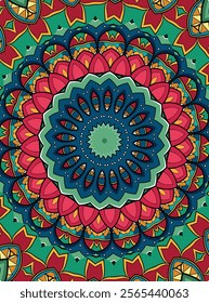 Vibrant Mandala Design with Intricate Details