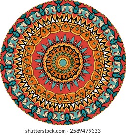 Vibrant Mandala Pattern for Meditation and Mindful Living