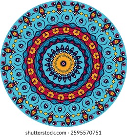 Vibrant Mandala Pattern for Meditation and Mindful Living