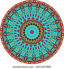 Vibrant Mandala Pattern for Meditation and Mindful Living
