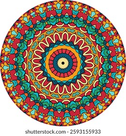 Vibrant Mandala Pattern for Relaxation