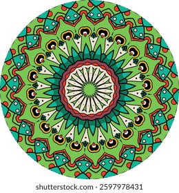 Vibrant Mandala Pattern for Relaxation