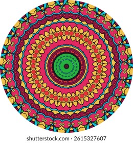 Vibrant Mandala Pattern for Relaxation