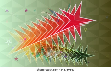 vibrant mark over galaxy, glow into fair vector