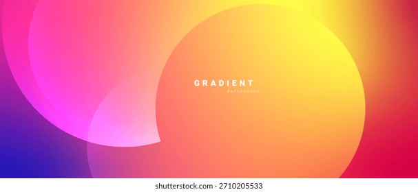 Lebhafter, minimalabstrakter Hintergrund mit glatten Gradientenwellen.