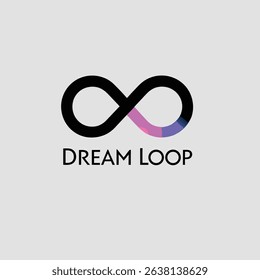 A vibrant, minimalist logo design incorporating a circular element, using a CMYK color palette and Helvetica and Courier fonts.