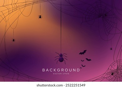 Vibrant mix color with dark purple and orange banner background vector design
