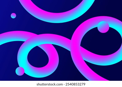 Um plano de fundo abstrato 3D vibrante e moderno com formas fluidas e entrelaçadas em cores de gradiente. Perfeito para web design, arte digital e projetos criativos. Futurista e visualmente impressionante.