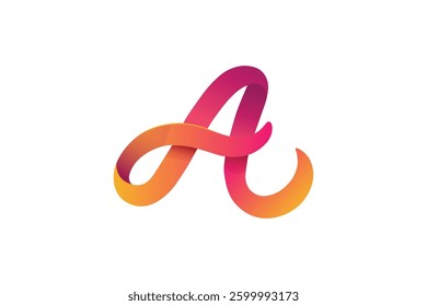 Vibrant, modern letter "A" logo design