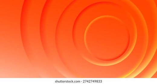 A vibrant and modern orange background featuring soft radial gradients and subtle concentric circle textures. This dynamic design evokes a sense of energy, motion, or sound waves. Perfect for summer promotions, technology backdrops, music event posters, and creative digital art.