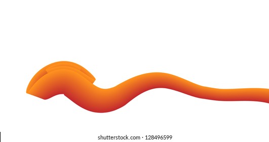 Vibrant and modern style abstract rose graphic element / abstract rose