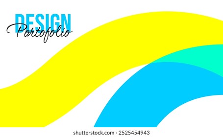 vibrant and modern vector background features flowing, wavy shapes in bold. Abstract line background