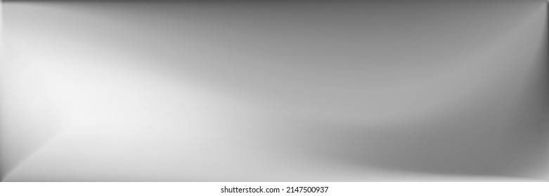 Vibrant Monochromatic Smooth Surface Backdrop. Black and white Blurred Texture Illustration. Metallic Wavy Gradient Mesh. Grey  Water Original Background. Silver Alluminium Wavy Gradient Mesh.