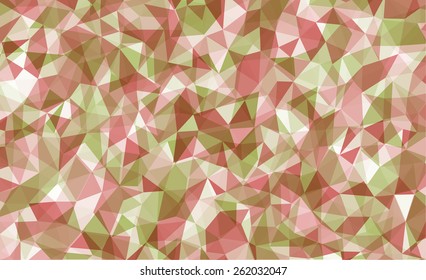 Vibrant mosaic, polygonal background in vector. Eps10