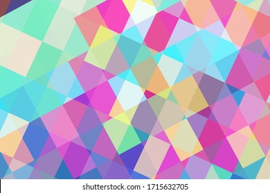 Vibrant mosaic vector background. Color squares overlay abstraction. Trendy abstract design for cover. Modern technology wallpaper. Colorful banner template. Color block ornament. Digital texture