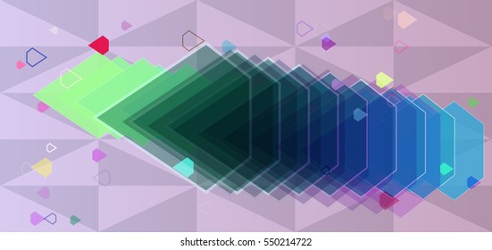 vibrant motion with freedom, jewel vector background around multiple look