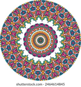 Vibrant Multi Color Mandala Design