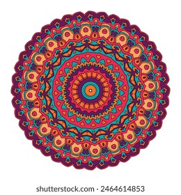 Vibrant Multi Color Mandala Design