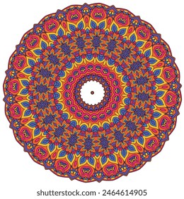 Vibrant Multi Color Mandala Design