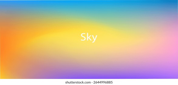 Vibrant multicolor bright gradient with bold, saturated hues blended smoothly—perfect for energetic, eye-catching abstract backgrounds and modern vector designs.