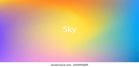 Vibrant multicolor bright gradient with bold, saturated hues blended smoothly—perfect for energetic, eye-catching abstract backgrounds and modern vector designs.