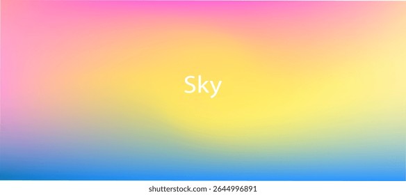 Vibrant multicolor bright gradient with bold, saturated hues blended smoothly—perfect for energetic, eye-catching abstract backgrounds and modern vector designs.