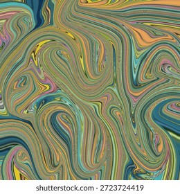 Vibrant multicolor fluid abstract waves with dynamic motion and flowing lines, ideal for modern backgrounds, creative art, and digital designs.