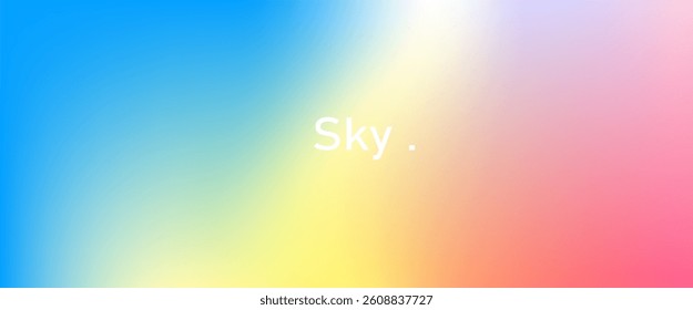 Vibrant multicolor gradient banner background with smooth transitions—ideal for modern web headers, social media, and creative digital designs.