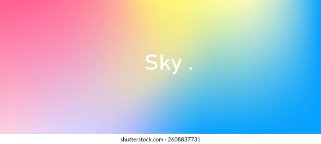 Vibrant multicolor gradient banner background with smooth transitions—ideal for modern web headers, social media, and creative digital designs.