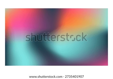 Vibrant Multicolor Gradient Blur Background Pink Orange Turquoise Abstract