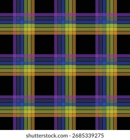 Patrón inconsútil multicolor vibrante de la tela escocesa, textura a cuadros colorida del tartán del arco iris, fondo geométrico Abstractas para la tela, Fondo de pantalla, papel de embalaje, materia textil, diseño digital e impresiones decorativas