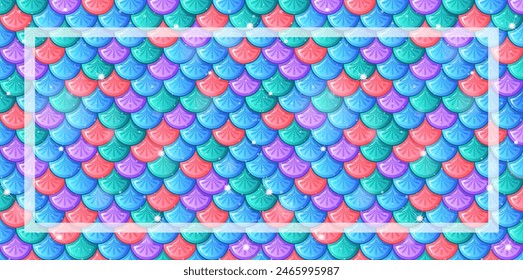 Modelo inconsútil de la escala de peces vibrante, multicolor