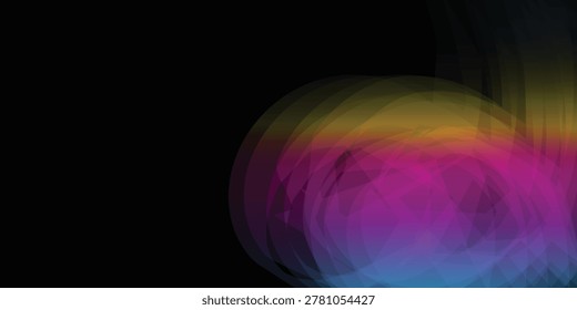 Vibrant multicolored light trails captured with motion blur creating an abstract visual effect