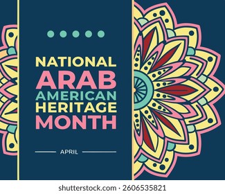 Vibrant National Arab American Heritage Month Design for April Celebration