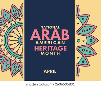 Vibrant National Arab American Heritage Month Design for April Celebration