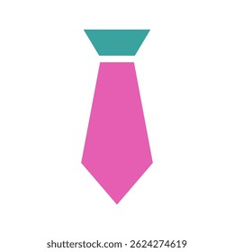 Vibrant Necktie Icon: A Symbol of Professionalism and Bold Fashion Statement