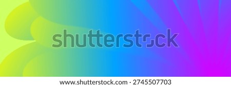 Vibrant neon blue color background. Abstract gradient background for banner, poster, flyer, cards. Digital design for print. Vector illustration for event, music festival and advertisement