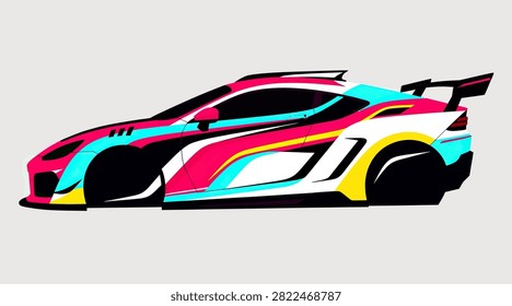 Vibrant neon colors for standout drift car aesthetics.