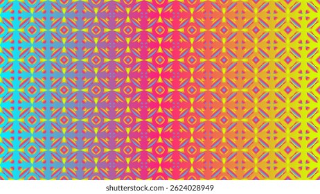 Vibrant neon geometric pattern. Ideal for backgrounds, website design, and more.