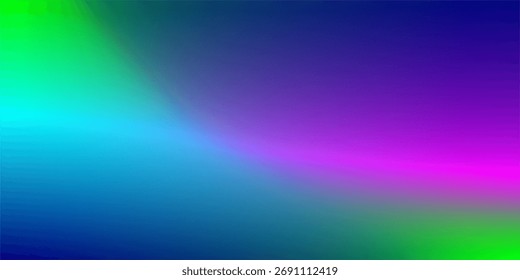 Abstrato De Gradiente De Néon Vibrante Com Espectro De Arco-Íris E Bandas De Luz Suaves. Histórico tecnológico