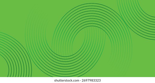 Fundo verde neon vibrante com espiral concêntrica escura