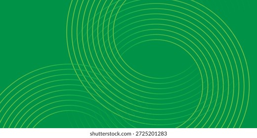 Verde Néon vibrante Interseção Círculos Vetor Fundo