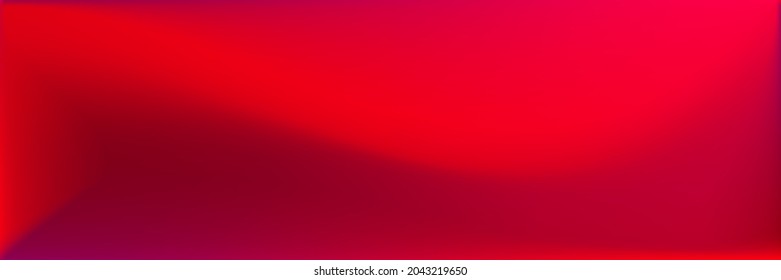 Vibrant Neon Smooth Surface Backdrop. Color Blood Rose Blurred Background. Neon Red Bright Wavy Gradient Mesh. Blood Blank Wavy Gradient Mesh. Dark Blank Vivid Blurred Texture Illustration.