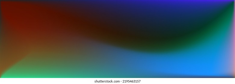 Vibrant  Neon Trendy Background. Bright Sea Wavy Gradient Mesh. Colorful Dark Modern Design Backdrop. Water Vivid Wavy Gradient Mesh. Ocean Multicolor Color Blurred Texture Illustration.