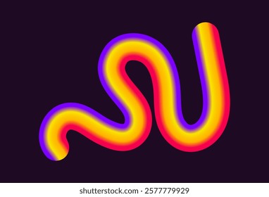 vibrant neon vector design featuring arrows in various shapes and directions. arrows have glowing gradient effect, combining light hues of yellow, orange, and pink on a dark background