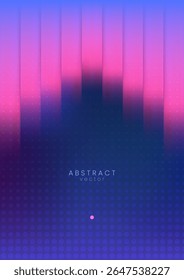 Vibrant neon wave background with glowing vertical stripes for music poster or digital promo design. Abstract colorful vector in vertical A4 format.
